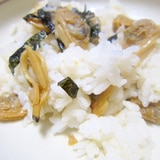 浅利と味醂醤油生姜煮と酢飯グリル
